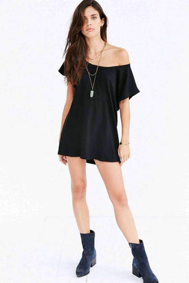 Off The Shoulder Tee Dress