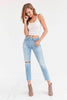 Humanity Liya High-Rise Jean - Torn